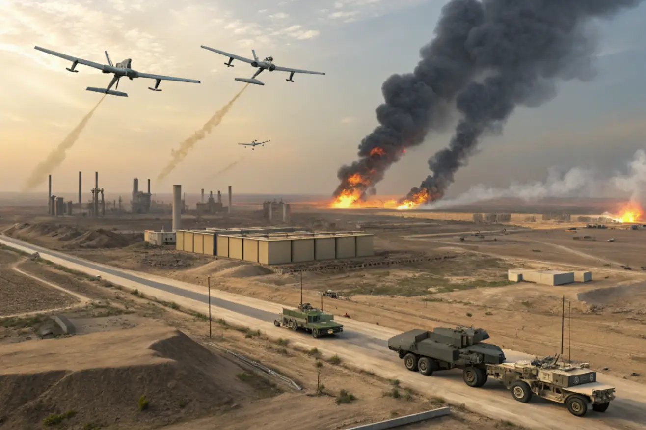 Дроны над Ираком 2025: атаки на нефтяные месторождения и угроза стране