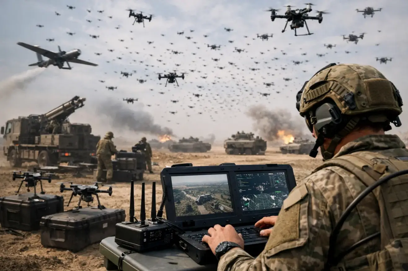 Swarm warfare массовые дроны в армии